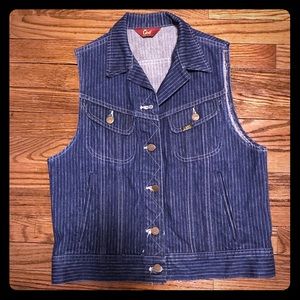 Denim striped Lee vest